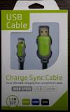 Καλώδιο iPhone 5 / iPhone 6 / iPad mini / iPad Air / iPod Lightning USB Cable 1.5m - Ενισχυμένο- φορτίζει 30% ταχύτερα - Πράσινο Καλώδιο iPhone 5 / iPhone 6 / iPad mini / iPad Air / iPod Lightning USB Cable 1.5m - Ενισχυμένο- φορτίζει 30% ταχύτερα - Πράσινο