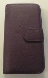 Nokia Lumia 530 - Leather Magnetic Wallet Case Purple (OEM)