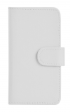 Sony Xperia M2 D2303 - Leather Wallet Case White (OEM)