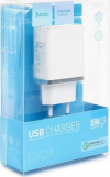 Φορτιστής Ταξιδίου Hoco C42A Vast Power Single USB QC3 18W - Άσπρο Φορτιστής Ταξιδίου Hoco C42A Vast Power Single USB QC3 18W - Άσπρο