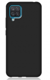 SILICONE CASE REAR BACK FOR SAMSUNG GALAXY A12 5G BLACK  (OEM)