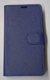 Nokia Lumia 520/525 - Wallet Leather Case with Plastic Back Cover Dark Blue (OEM)