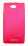 Sony Xperia C C2305 - Θήκη TPU GEL S-Line Ρόζ (OEM)