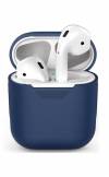 Θηκη Προστασιας AirPods Case Protective Silicone Cover and Skin for Apple Airpods Charging Case Μπλε