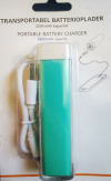 Power Bank lipstick 2200mAh - Turquoise (OEM)