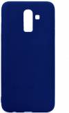 Silicone Rear Cover for Samsung Galaxy J8 (2018) J810F dark blue (oem)