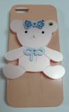 iphone 5 / 5S Hard Case Bear Design with Mirror Pink IP5HCDBWMP OEM