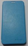 Lenovo A850+ Leather Case With Back Cover Light Blue (OEM)