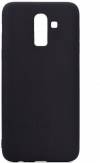 Silicone Rear Cover for Samsung Galaxy J8 (2018) J810F black (oem)