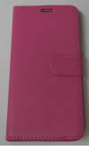 Leather Wallet/Case With Hard Back Cover for HTC One E9+ Magenta (OEM)