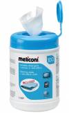 MELICONI C-100P Cleaning wipes ideal for TVs and screens and microfibre cloth.