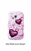 Silicone Case for Galaxy S Duos S7562 Pink Hearts