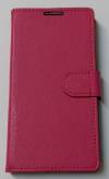 Sony Xperia E3 - Leather Wallet Stand Case With Silicone Back Cover Magenta (ΟΕΜ)