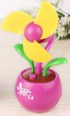 Mini USB Fan Colorful Cute Flower - Yellow/Magenta