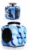 Anti Stress Fidget Cube Αγχολυτικός Κύβος Camo Γαλάζιο (OEM)