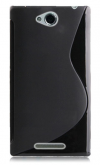 Sony Xperia C C2305 - Θήκη TPU GEL S-Line Μαύρο (OEM)