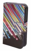 Leather Wallet Stand/Case for Huawei Honor 3X G750 Black With Fallen Stars (OEM) Leather Wallet Stand/Case for Huawei Honor 3X G750 Black With Fallen Stars (OEM)