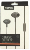 REMAX STEREO EARPHONE ΜΑΥΡΑ