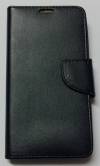 Microsoft Lumia 535 - Leather Wallet Case With Silicone Back Cover Black (OEM)