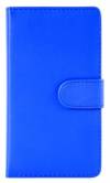 Sony Xperia M4 Aqua/M4 Aqua Dual - Leather Wallet Case Blue (OEM)