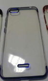 Θήκη OEM μαλακη σιλικονη πλατη για Xiaomi Redmi 6A Διαφανες με μπλε πλαινα