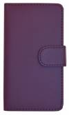 Sony Xperia M4 Aqua/M4 Aqua Dual - Leather Wallet Case Purple (OEM)