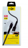 KLGO S-29 USB 2 Cable USB-C male - USB-C male Μαύρο 1m KLGO S-29 USB 2 Cable USB-C male - USB-C male Μαύρο 1m