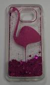 Hard TPU Gel Case Case for Samsung Galaxy S7 Edge G935F Clear With Magenta Flamingo (ΟΕΜ)