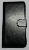 Sony Xperia M5 - Leather Wallet Case Black (OEM)