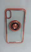 Θήκη ΤΡU με γυροσκόπιο δακτύλου τύπου finger spinner 2 σε 1 και ring για Iphone X - Rose Gold (OEM)