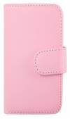 Leather Wallet/Case for HTC Desire C Pink (OEM)