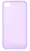 Θήκη πίσω κάλυμμα για iPhone 4/4s Matt 0.3mm SUPER SLIM Μώβ (ΟΕΜ)