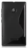 Microsoft Lumia 435 - Θήκη TPU Gel S-Line Μαύρο (OEM)