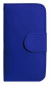 Samsung Galaxy Alpha G850f - Leather Wallet Stand Case Blue (OEM)