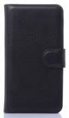 Xperia C5 Ultra E5553 / C5 Ultra Dual E5533 - Δερμάτινη Θήκη Πορτοφόλι και Πίσω Πλαστικό Κάλυμμα  Μαύρο (OEM)