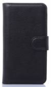 Δερμάτινη Θήκη Πορτοφόλι Με Με Πίσω Κάλυμμα Σιλικόνης για Lenovo K6 Note Μαύρο (OEM)