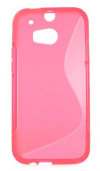 TPU Gel Case S-Line for HTC One (M8) Pink (OEM)