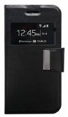 Δερμάτινη Θήκη Πορτοφόλι Με Πίσω Κάλυμμα Σιλικόνης για Huawei Ascend P9 Μαύρο (ΟΕΜ)