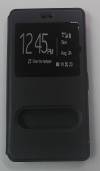 Δερμάτινη Θήκη Με Παραθυράκια Και Πίσω Κάλυμμα Σιλικόνης για Huawei P9 Plus Σκούρο Μπλέ (ΟΕΜ)
