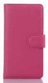 Motorola Moto X XT1052 - Leather Wallet Case Magenta (OEM)