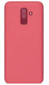 Silicone Rear Cover for Samsung Galaxy J8 (2018) J810F red (oem)