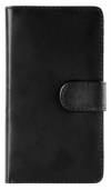 Sony Xperia E4g - Leather Wallet Case Black (OEM)