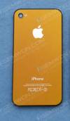 iPhone 4 πίσω καπάκι με frame Μετταλικό Πορτοκαλί