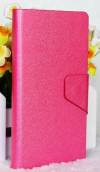 Lenovo A859 - Leather Stand Wallet  Case Glossy Magenta (OEM)