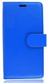 LG K10 K420N  Leather Wallet Stand Case With Silicone Back Cover Blue OEM