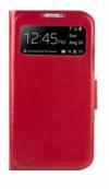 Samsung Galaxy S4 i9505 S-View Flip Case Battery Back Cover  - Red (OEM)