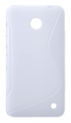 Nokia Lumia 630 / 635 - Θήκη TPU Gel S-Line Λευκή (OEM)