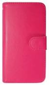 Sony Xperia E4g - Leather Wallet Case Magenta (OEM)