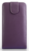 Sony Xperia M2 D2303 - Leather Flip Case Purple (OEM)