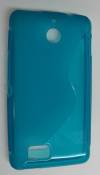 Sony Xperia E1/Xperia E1 Dual - TPU Gel Case S-Line turquoise (OEM)